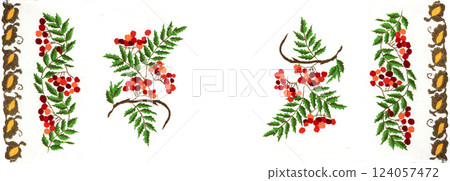 Handmade embroidery, folk arts and crafts Handmade embroidery, folk arts and crafts 124057472