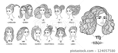 12 zodiac signs as women with unique hairstyles 124057580