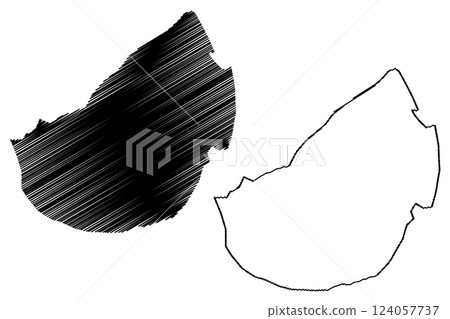 Lake Limassol (United Kingdom of Great Britain and Northern Ireland, British Overseas Territories, island Cyprus) map vector illustration, scribble sketch Akrotiri or Limassol Salt Lake map Lake Limassol (United Kingdom of Great Britain and Northern Ireland, British Overseas Territories, island Cyprus) map vector illustration, scribble sketch Akrotiri or Limassol Salt Lake map 124057737