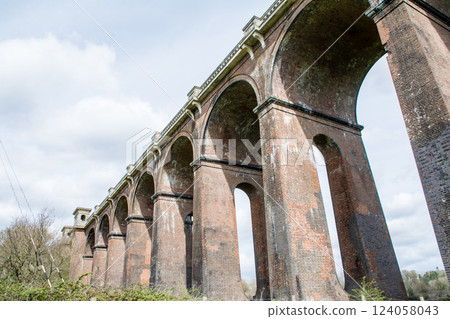 Historic brick viaduct in the Ouse Valley, south of London Historic brick viaduct in the Ouse Valley, south of London 124058043