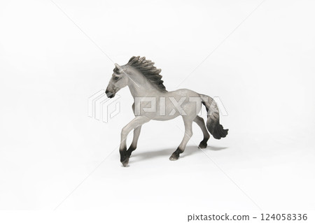 Horse miniature New Year's card material Horse miniature New Year's card material 124058336