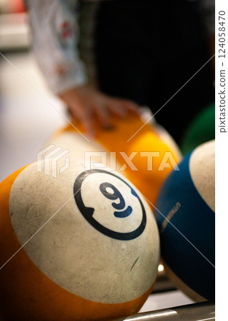 portrait of 10 years old european boy with big green eyes 124058470