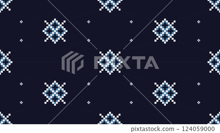 ethnic pattern texture design background print abstract seamless vector textile. ethnic style illustration graphic fabric ornament geometric decorative decoration art wallpaper. ethnic art floral. 124059000