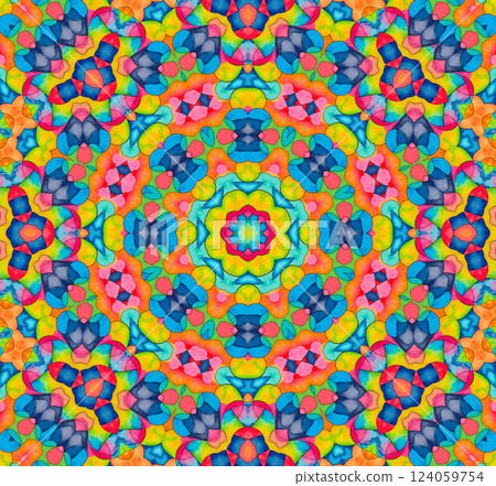 Bright multicolor background with abstract pattern Bright multicolor background with abstract pattern 124059754