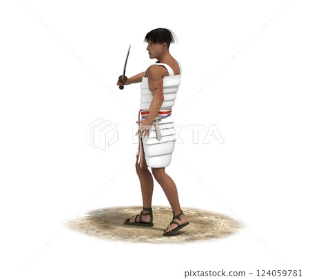 warrior character, 3D rendering, illustration, cg warrior character, 3D rendering, illustration, cg 124059781