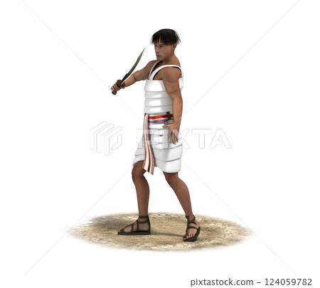 warrior character, 3D rendering, illustration, cg warrior character, 3D rendering, illustration, cg 124059782
