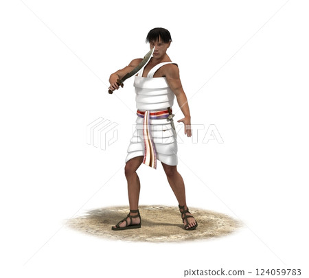 warrior character, 3D rendering, illustration, cg warrior character, 3D rendering, illustration, cg 124059783