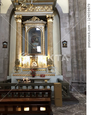 Mexico City, Mexico - 11.13.2019: Metropolitan Chatneral of the Assumption of Blessed Virgin Mary Bridge into Heaven Mexico City, Mexico - 11.13.2019: Metropolitan Chatneral of the Assumption of Blessed Virgin Mary Bridge into Heaven 124059979