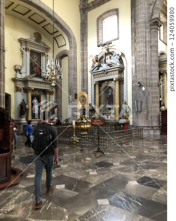 Mexico City, Mexico - 11.13.2019: Metropolitan Chatneral of Assumption of Blessed Virgin Mary Bridge into Heaven Mexico City, Mexico - 11.13.2019: Metropolitan Chatneral of Assumption of Blessed Virgin Mary Bridge into Heaven 124059980