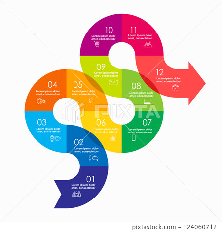 Infographic design template with place for your data. Vector illustration. Infographic design template with place for your data. Vector illustration. 124060712