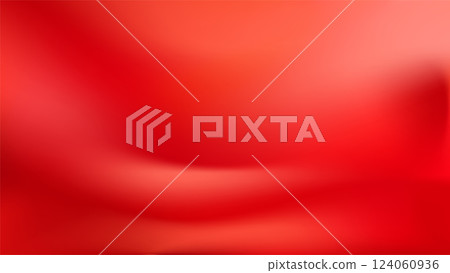 Scarlet elegant silk bg. Bright red backdrop 124060936