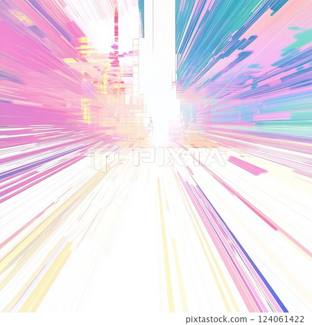 柔和色彩的光速隧道與未來主義數位藝術 柔和色彩的光速隧道與未來主義數位藝術 124061422