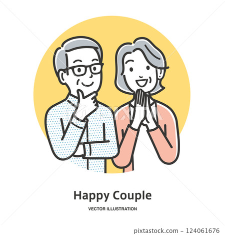 微笑對老年夫婦 微笑對老年夫婦 124061676