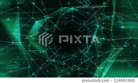 隧道網路空間與網路拓撲-綠色 隧道網路空間與網路拓撲-綠色 124061908