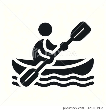 Kayaking Icon 124061934