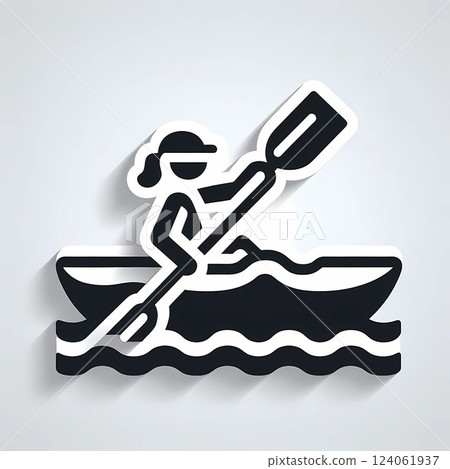 Kayaking Icon 124061937