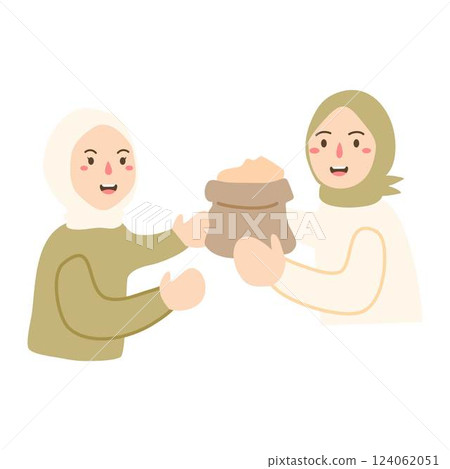 man holding and giving envelope filled with money give 124062051