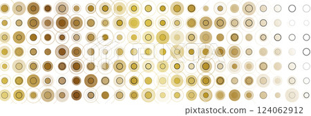 Bronze dots circles minimal abstract geometric background 124062912