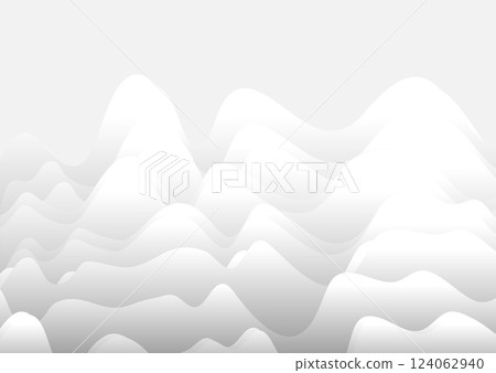 Grey and white minimal waves abstract background 124062940