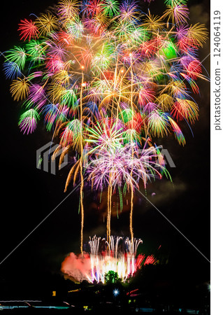 Niigata Katakai Festival Dedication Large Fireworks - Shakudama Starmine Niigata Katakai Festival Dedication Large Fireworks - Shakudama Starmine 124064119