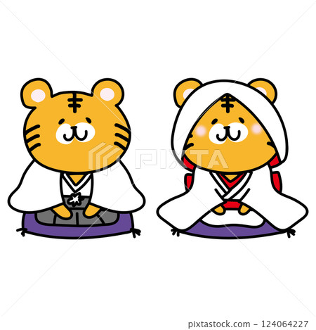 Tiger's Japanese Wedding 124064227
