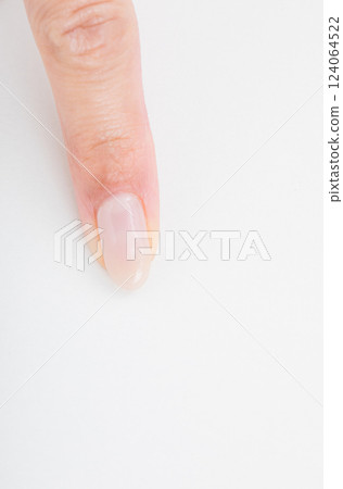 Woman's index finger 124064522
