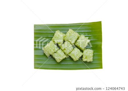 Thai dessert sweet glutinous rice 124064743