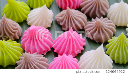 Allure, Colorful Thai sweet dessert Allure, Colorful Thai sweet dessert 124064922