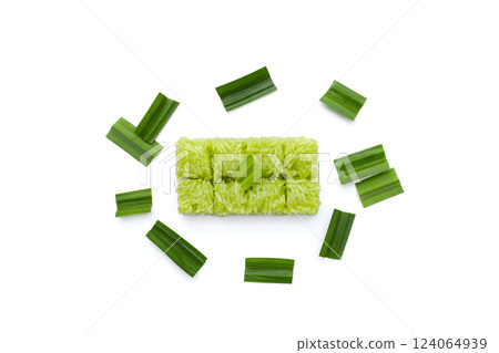 Thai dessert sweet glutinous rice Thai dessert sweet glutinous rice 124064939