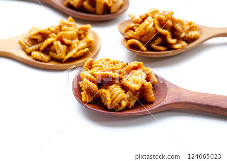 Klong Klang Krob, Thai caramelized crisps sweet dessert 124065023