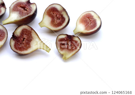 Fresh figs on white background. Fresh figs on white background. 124065168