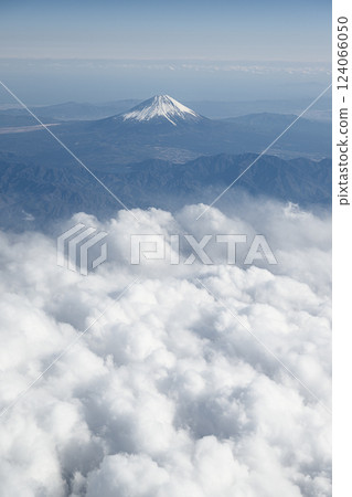 從天空看見的富士山 從天空看見的富士山 124066050