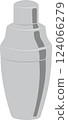 Cocktail shaker illustration 124066279