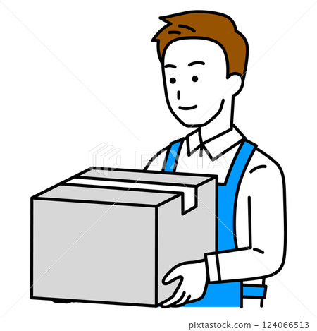 男店員搬運行李 男店員搬運行李 124066513