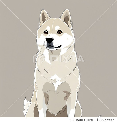 A cute Shiba Inu observing into the distance A cute Shiba Inu observing into the distance 124066657