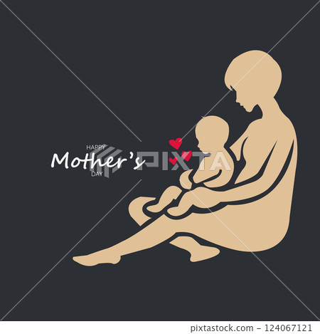 mother with baby 124067121