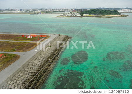 Aerial view of Okinawa 124067510