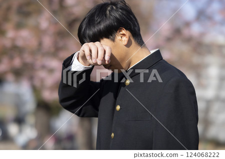 Depressed male student Depressed male student 124068222