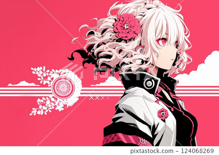 Virtual singer girl 124068269