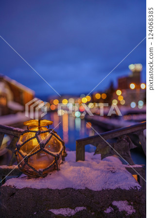 Otaru Canal in winter, Otaru, Hokkaido [Lighted Floats] 124068385
