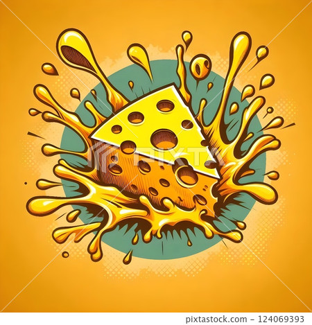 Cheesy Splash 124069393