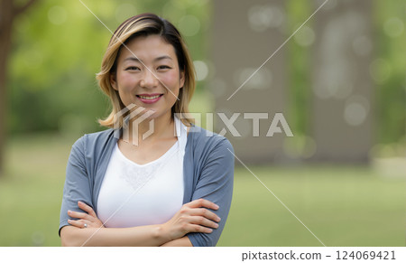 Middle-aged people's purpose in life portraits 124069421