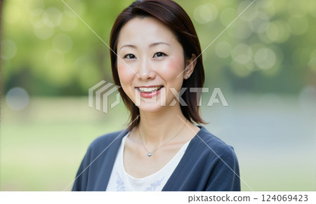 Middle-aged people's purpose in life portraits 124069423