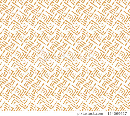 Abstract geometric pattern. A seamless vector background. White and golden ornament. Graphic modern pattern. Simple lattice graphic design Abstract geometric pattern. A seamless vector background. White and golden ornament. Graphic modern pattern. Simple lattice graphic design 124069617