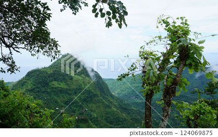 Mountain rice terraces in Bali, Indonesia. 124069875
