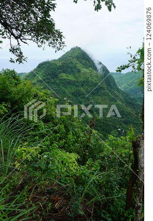 Mountain rice terraces in Bali, Indonesia. 124069876
