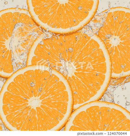 Juicy and delicious oranges 124070044