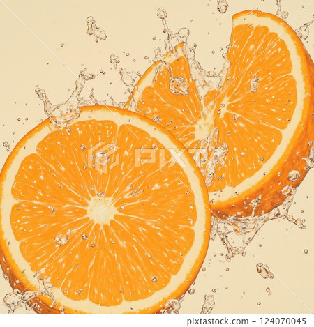Juicy and delicious oranges 124070045