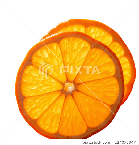 Juicy orange slices 124070047