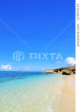 Okinawa Miyakojima blue sky and sea Okinawa Miyakojima blue sky and sea 124070114